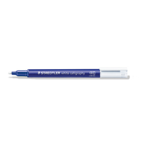 Staedtler 8325 Metallic Calligraphy Marker - White, Each