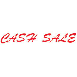 Shiny Pre-Inked Stamp - "CASH SALE" Solid Text - Red, Each