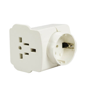 ITALPLAST International Travel Adaptor - White, Each
