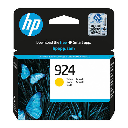HP #924 Original Yellow Ink Cartridge (4K0U5NA)