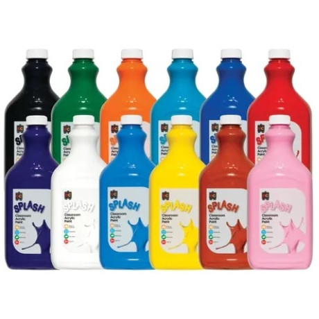 EC CLASSROOM SPLASH PAINT 2 Litre Kit of 12