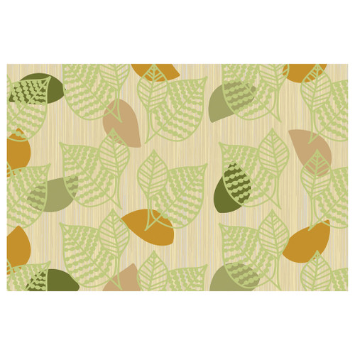Green Leaf Carpet - 274 x 183cm