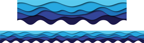 Ocean Waves Scalloped Border