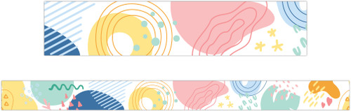 Pastel Pop Abstract Border