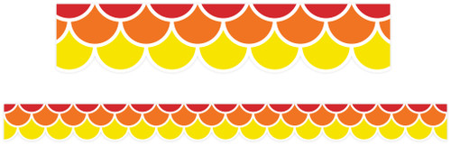 Warm Tones Scallops Border