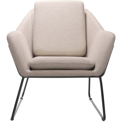 Cardinal Single Seater Arm Chair Stone Fabric, Each