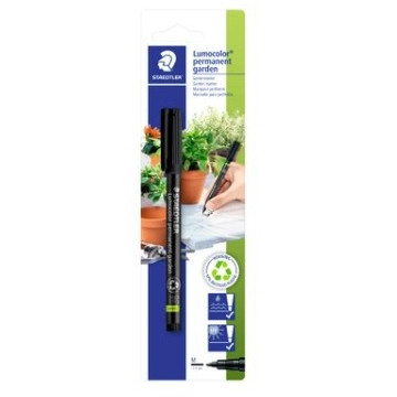 Staedtler 319 Lumocolor 1.0mm Permanent Marker - Garden Black, Each