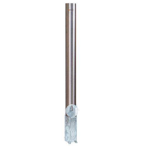 Bollard 90mm In-Ground Removable Padlock Stainless Steel 316