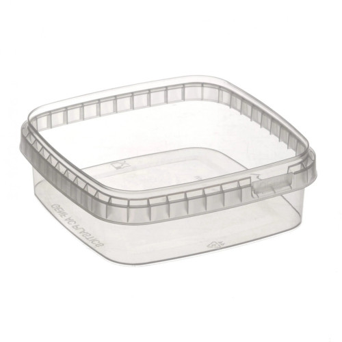 Tamper Evident Container – Square 300ml (128mm), Carton of 440 (Lids Sold Separately)