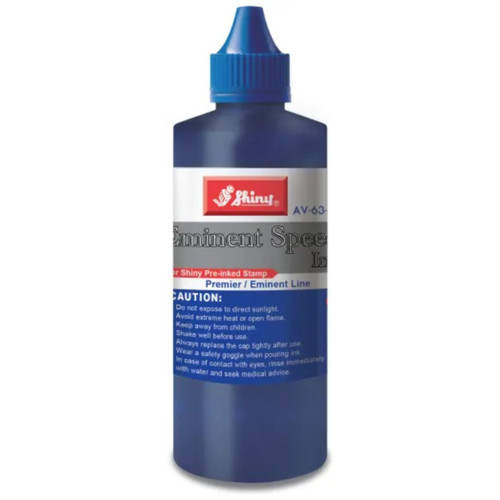 Shiny Eminent Speed Ink Refill 240ml Blue to Suit EA-Shiny/ Xstamper Stamps, Each