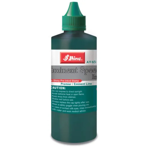 Shiny Eminent Speed Ink Refill 240ml Green to Suit EA-Shiny/ Xstamper Stamps, Each