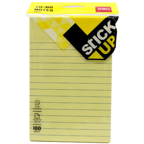 ADHESIVE NOTES #752 100×150 RULED – HANGSELL DELI 100 sheets