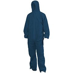 Barriertech General Purpose Blue Coveralls Size Large, Each