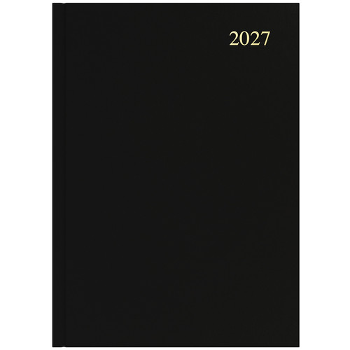 Collins Essential A4 Diary ESSA41.99 Day to Page Hard Cover Black (2027)