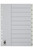 MARBIG POLYPROPYLENE DIVIDERS - NUMERICAL 1-10 A4 White