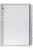 MARBIG PLASTIC BLACK/WHITE TABBED MANILLA DIVIDERS 1-31 Tab A4 Black/White