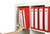 MARBIG ENVIRO DELUXE BINDERS Wide Cap A4 2D Ring 38mm Red