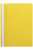 MARBIG A4 STANDARD PP FLAT FILES (CLEAR FRONT) Yellow