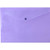 Osmer Plastic Document Wallet with Button Closure A4, Purple