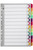 MARBIG FLUORO TAB DIVIDERS A4 Jan-Dec