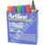 ARTLINE 517/577 WHITEBOARD MARKERS Drysafe Med Bullet 8 Assorted Colours, Bx12