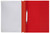MARBIG A4 DELUXE PP FLAT FILES (CLEAR FRONT) Red