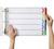 MARBIG MULTI COLOURED A3 BOARD DIVIDERS 1-5 Tab Landscape