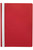 MARBIG A4 STANDARD PP FLAT FILES (CLEAR FRONT) Red