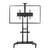 ATDEC AD-TVC-75 Mobile Heavy Duty TV Cart, Max Load 75Kg, VESA: 800X400 for 50" - 80" Panels - Black