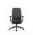 ACAMA Stylish High Back Office Chair With Synchro Mechanism and Arms in Black Colour and Black Frame, Each