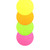 Quill Shapes Circles 120mm Diameter 80gsm Fluoro Assorted, Pack of 100