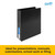 Bantex Standard Insert Ring Binder PP A4 3D Ring 65mm - Black (2736-310)