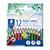 Staedtler 185 Noris Colour Half Length Coloured Pencils - Assorted, Box of 12