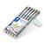 Staedtler 308 Pigment Liner 0.3mm - Wallet of 6 Assorted Colours (Yellow, fuchsia, light blue, light green, light brown, and grey)