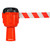 Cone Top Retractable Barrier - Red/White
