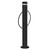 Bollard Bike Rack Surface Mounted Circle - Black