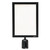 Powder Coated Black A3 Sign Frame Portrait Fits Retractable Belt Barrier Bollard