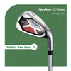 MacGregor Golf DCT4000 Golf Clubs Set with Bag, Mens Right Hand (9 Clubs / 13 Pieces)