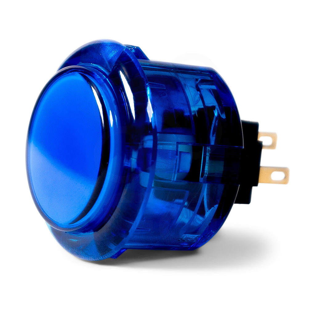 Seimitsu PS-14-K 30mm Snap In Pushbutton: Blue - Focus Attack