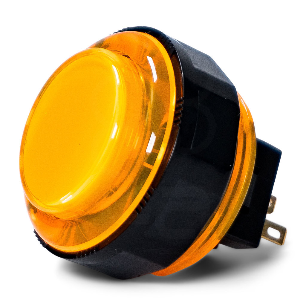 Seimitsu PS-14-KN 30mm Screw Button: Orange - Focus Attack