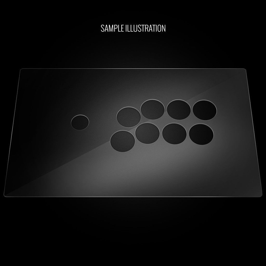 Blank Plexi Cover for MadCatz T.E.2, T.E.2+ (Generation 2 1/30