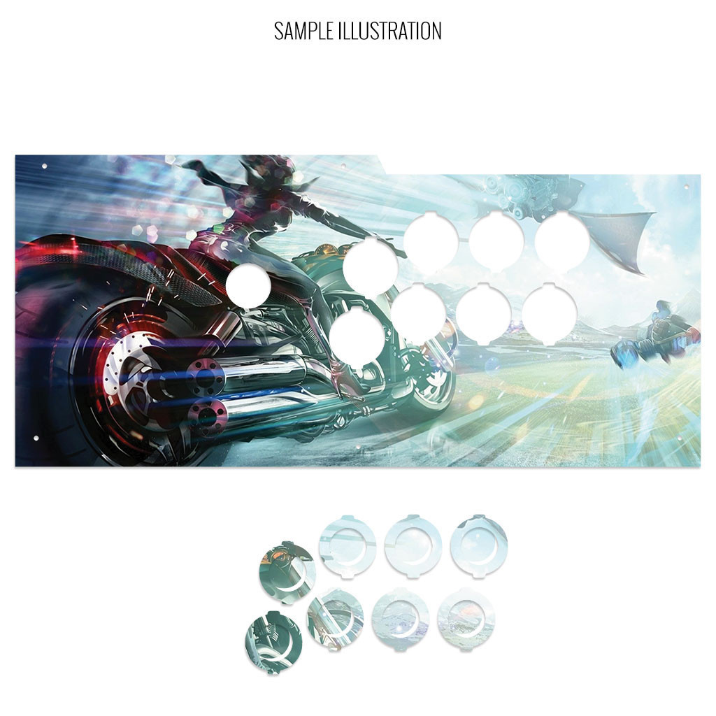Artwork Print and Cut for Qanba Obsidian Cover