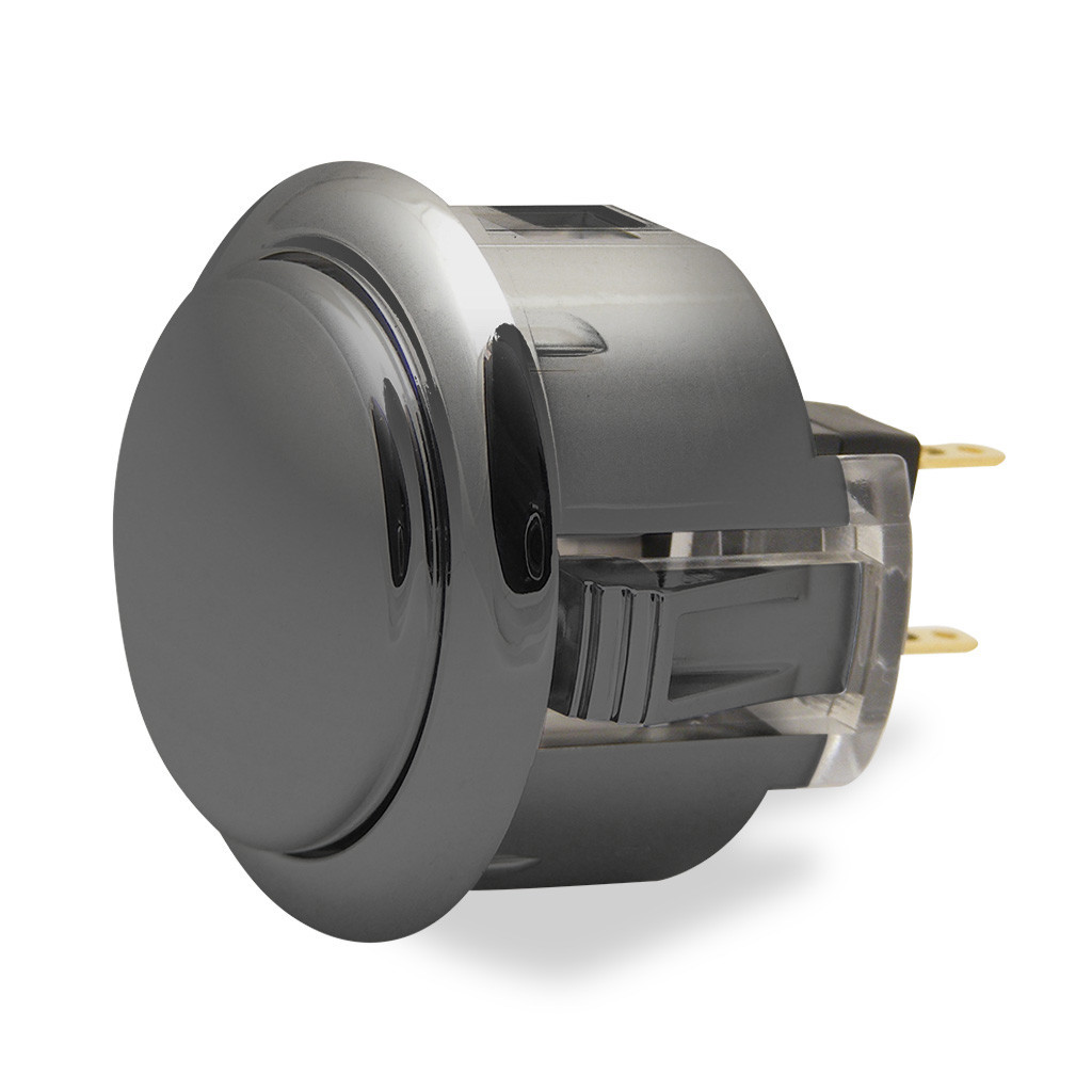 Sanwa OBSF 30mm Pushbuttons Metallic Gun Metal Grey