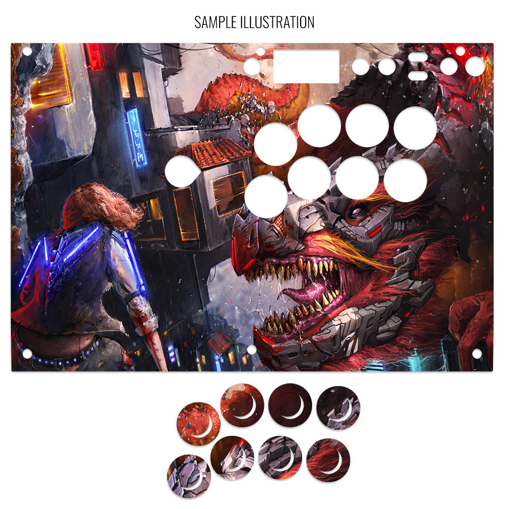 Artwork Print and Cut for Razer Panthera EVO - Focus Attack