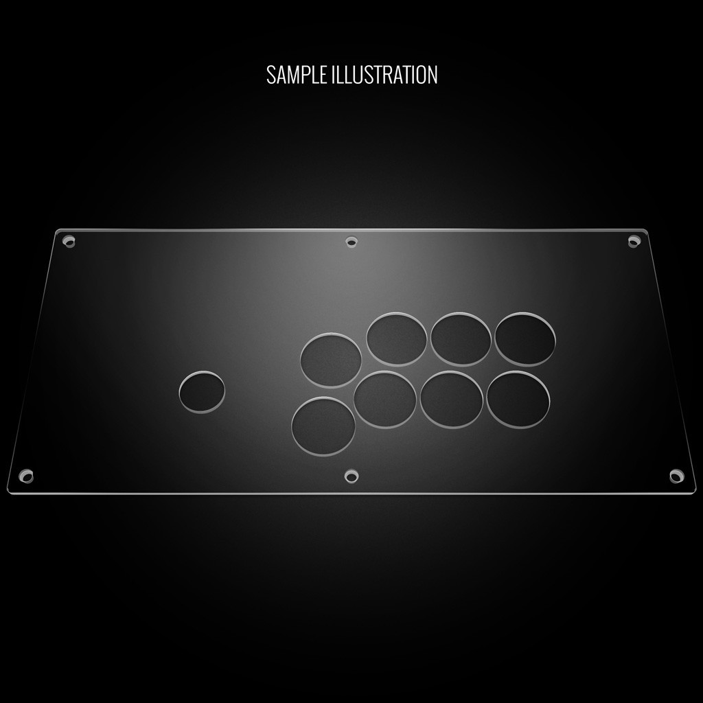 Blank Plexi Cover for Nacon Daija (PS3/PS4, Not 2022 PS5 Model