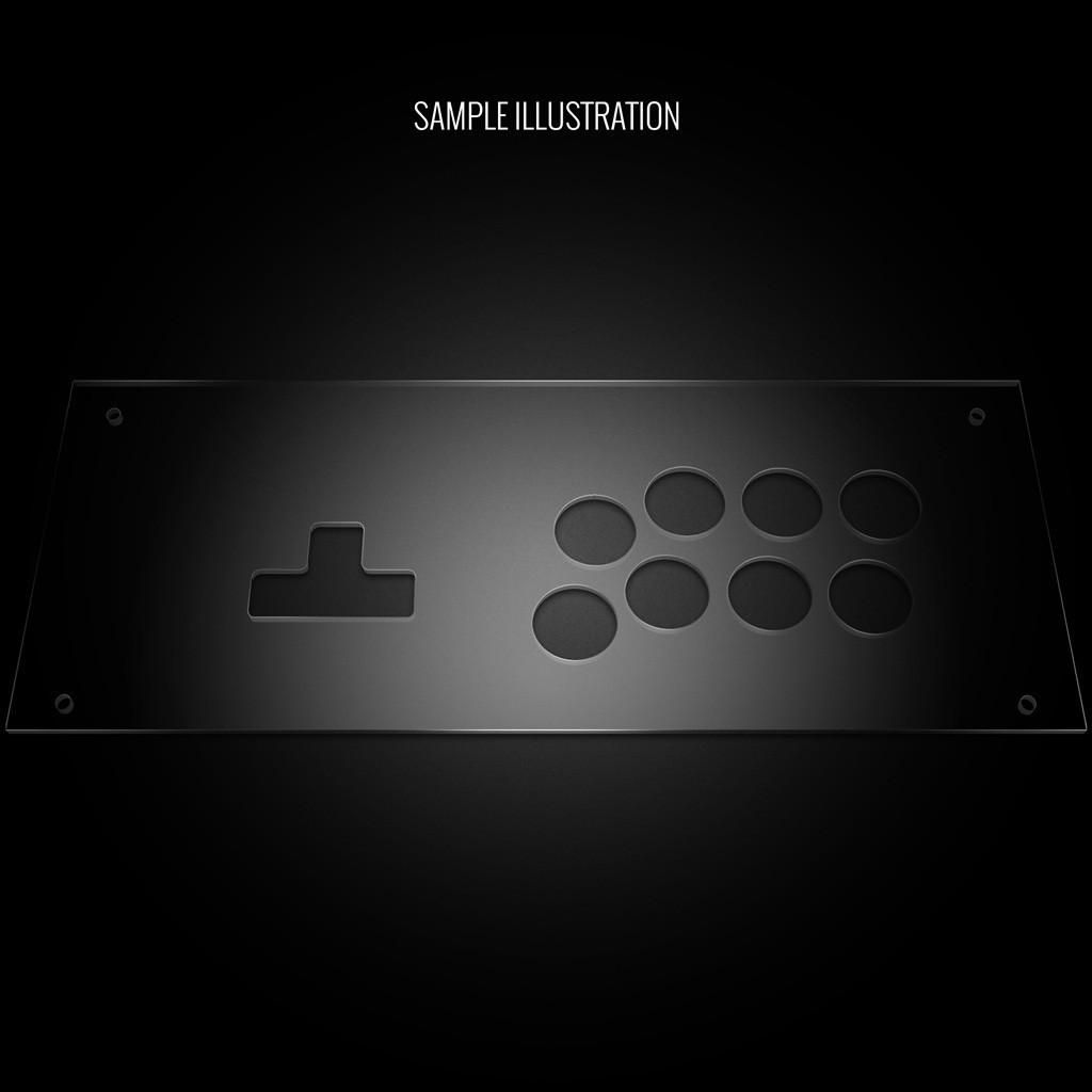 Blank Plexi Cover for MixBox Arcade Panel - Focus Attack
