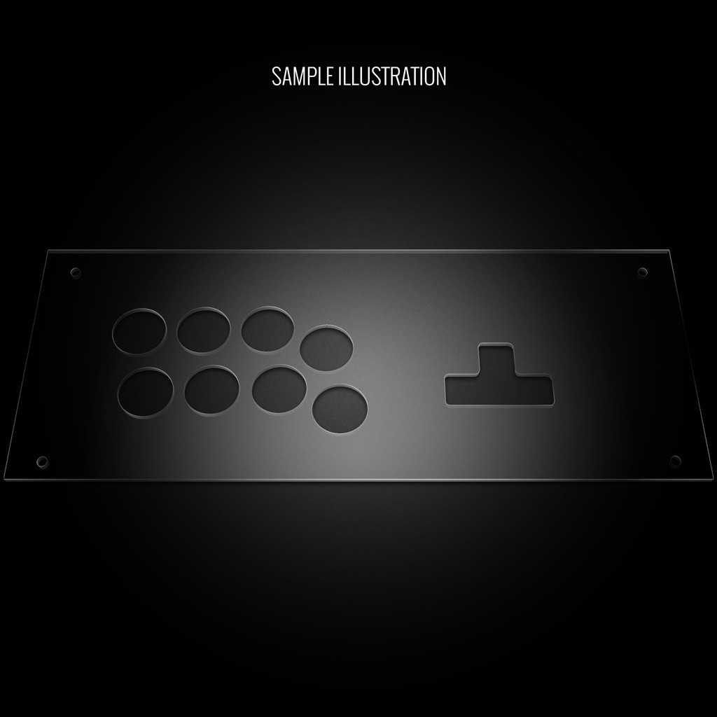 Blank Plexi Cover for MixBox Arcade Reverse Panel - Focus Attack