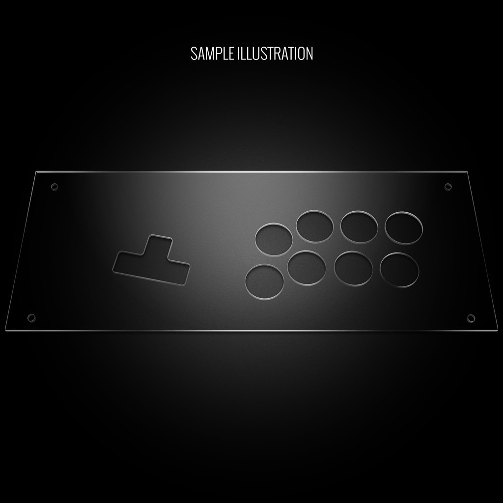 Blank Plexi Cover for MixBox Arcade 12 Panel - Focus Attack