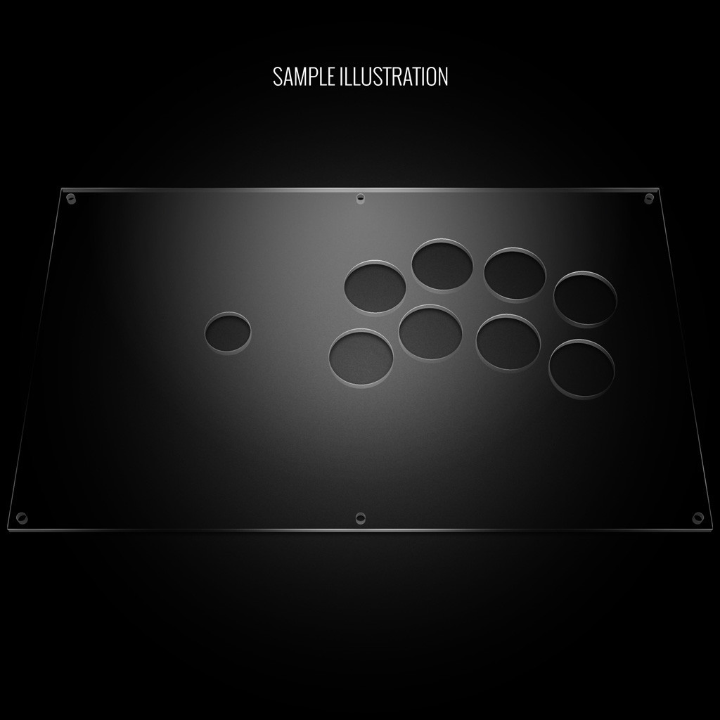 Blank Plexi Cover for PDP Injustice Battle Edition Panel - Focus