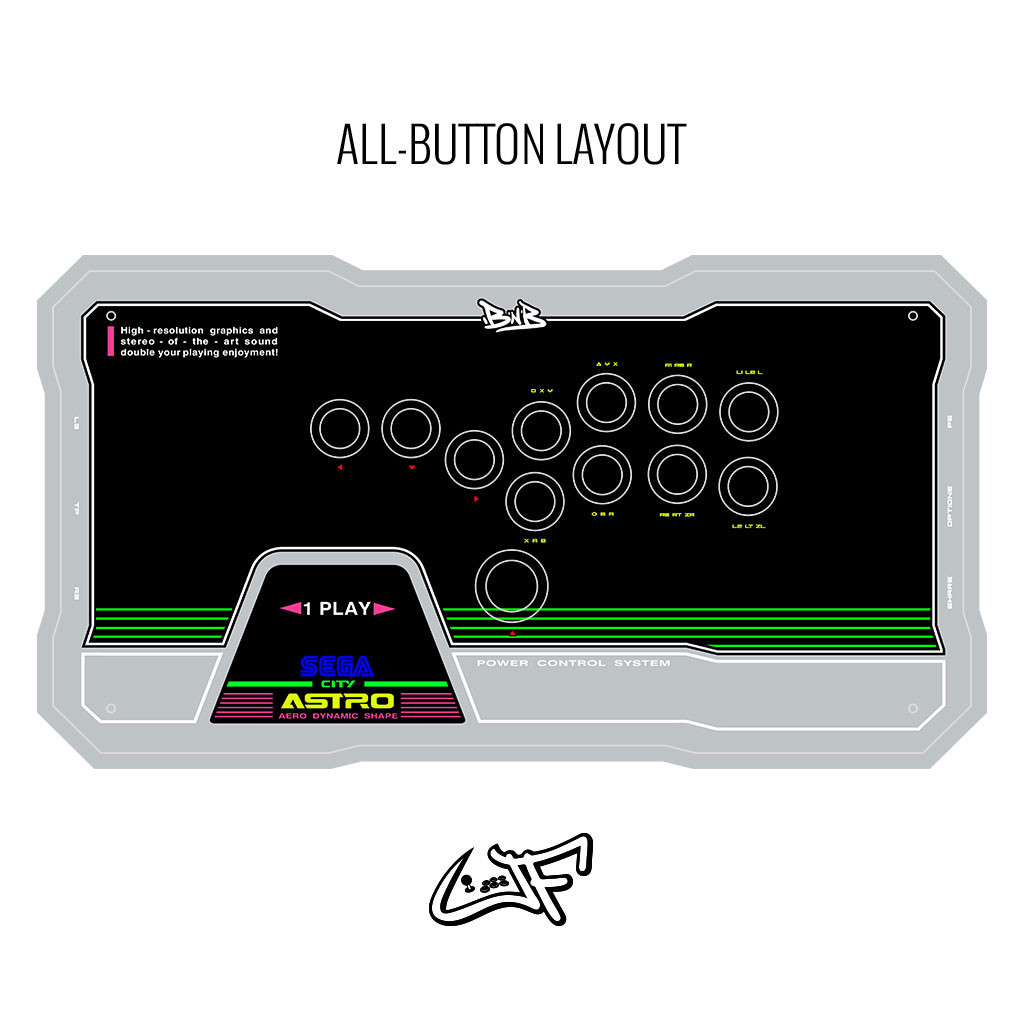 BNB Free Arcade Pack Custom Artwork: Astro City - Focus Attack
